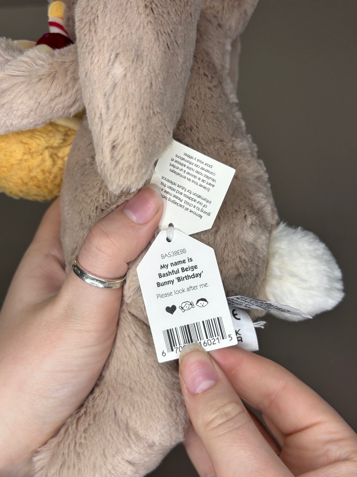 Bashful Beige Bunny 'Birthday'